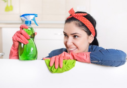 Clean and refreshed carpet surface after professional treatment